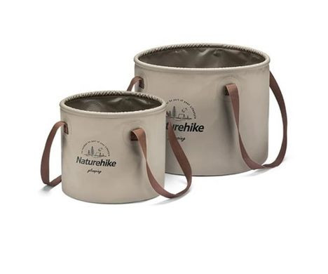 Відро складне Naturehike Round bucket PVC 10 л NH20SJ040 coffee 
