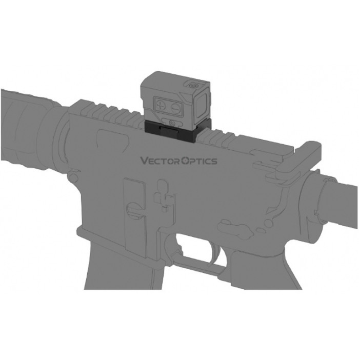 Кріплення низкопрофільне Vector Optics на планку Вівер для VOD footprint 