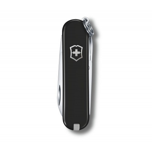 Ніж-брелок Victorinox Classic SD Colors, Dark Illusion, Gift Box (0.6223.3 G) 7 функцій, 58 мм, чорний 