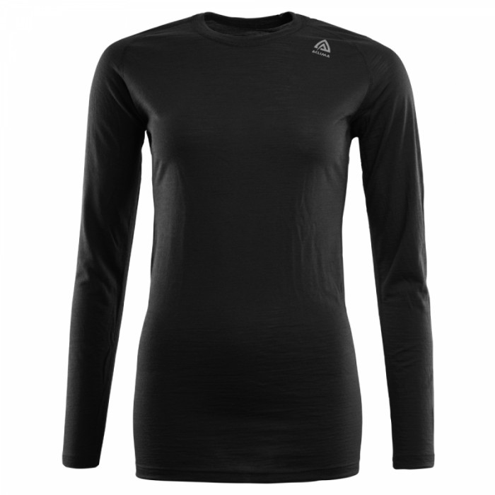 Термофутболка жіноча Aclima LightWool Shirt Crew Neck Woman JetBlack, L 