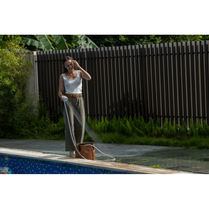 Душ портативний з насосом на акумуляторі Flextail Max Shower, білий 