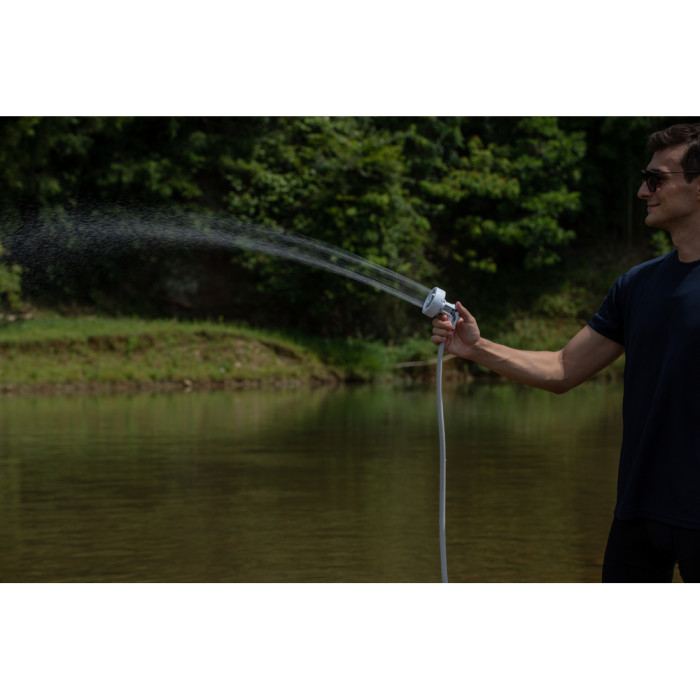 Душ портативний з насосом на акумуляторі Flextail Max Shower, білий 