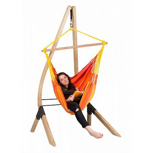 Стілець-гамак зі стійкою La Siesta SNC145VEA131 mandarine 
