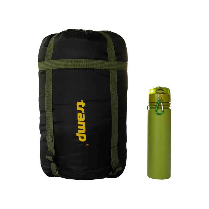 Спальний мішок Tramp Sherwood Regular ковдра правий dark-olive/grey 220/80 UTRS-054R 