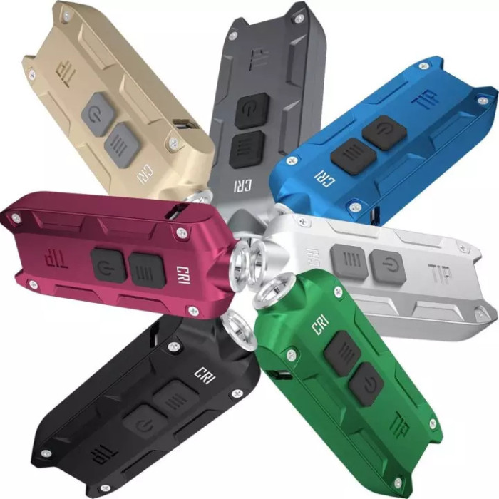 Ліхтар Nitecore TIP CRI (Nichia LED, 220 люмен, 4 режими, USB), синій 