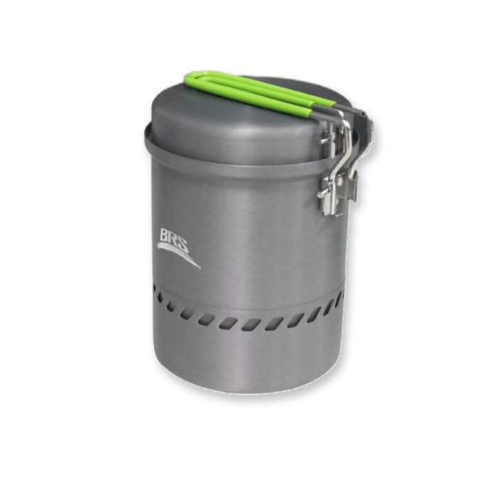 Набір туристичного посуду (каструля + сковорідка) BRS-TS19B, 1,7л, алюміній 