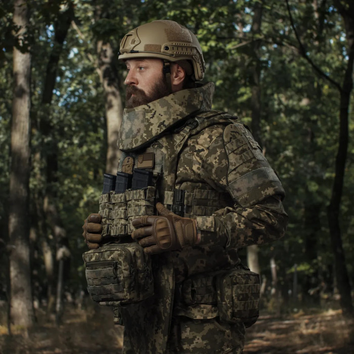 Сумка-напашник Ukrarmor PRO. Розмір L (16х28 см). Матеріал Cordura 500D Піксель 