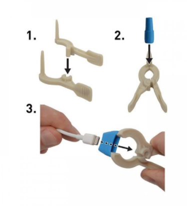 Набір накладок для проводів Nite Ize CordCollar 8 шт., сині, (GCC-38-8R7) 
