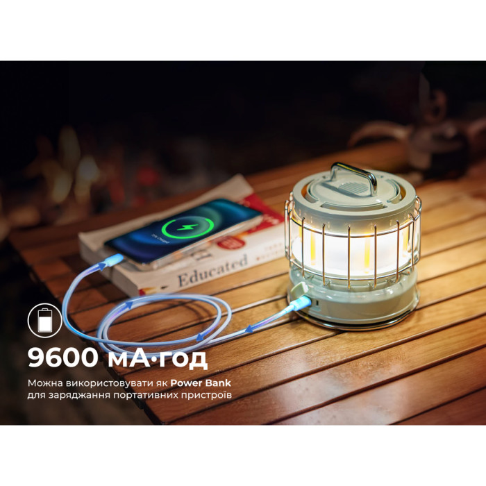 Ліхтар кемпінговий Flextail Max Lantern, білий 