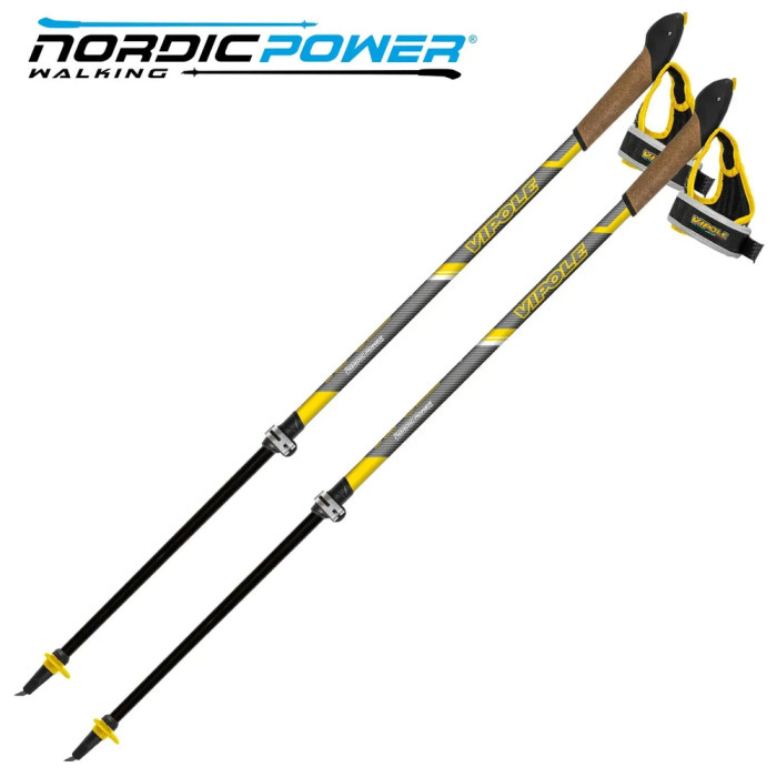 Палиці для скандинавської ходьби Vipole Hercules Vario Carbon +200 GR (SW20 04) 