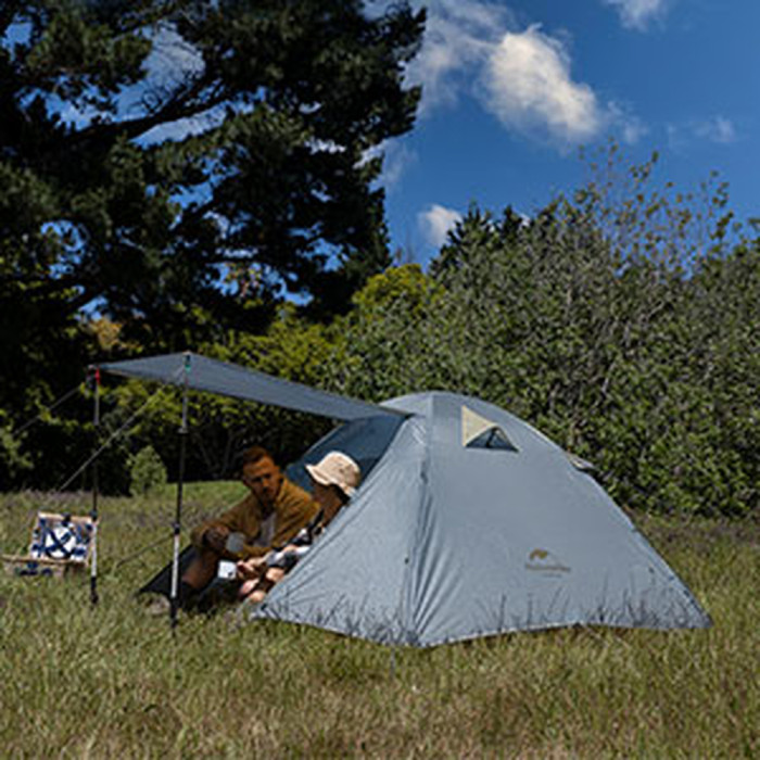Намет чотиримісний Naturehike P-Series CNK2300ZP028, світлий сірий 