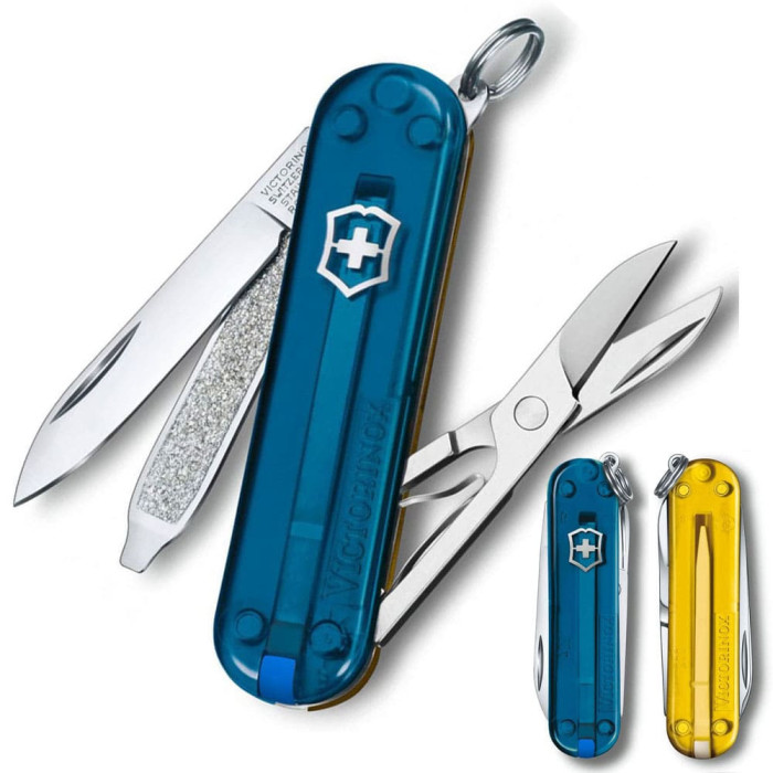 Складаний ніж Victorinox CLASSIC SD UKRAINE синьо-жовтий 0.6223.T61G.T81 