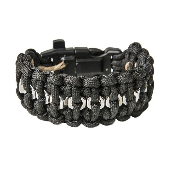 Браслет Гайки Survival Black (L) 