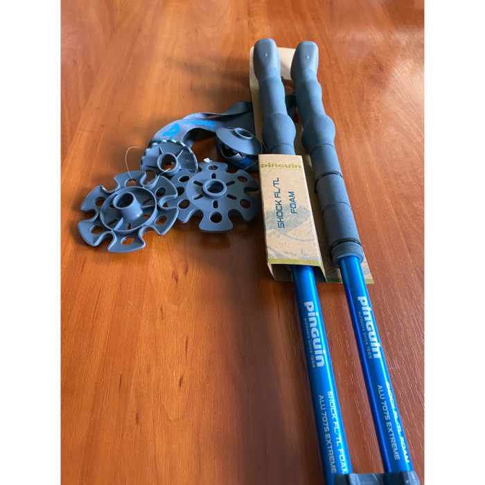 Трекінгові телескопічні палиці Pinguin Shock FL/TL Foam, 63-135 см, Blue (PNG 812152) 