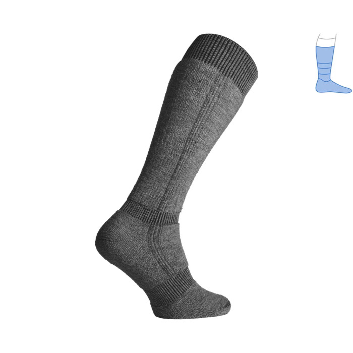 Термо шкарпетки захисні зимові Protector LongWinter темно-сірі L 44-46 