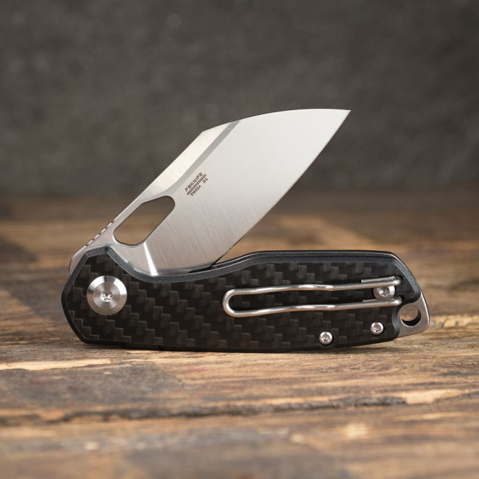 Нiж складаний Firebird FH924-CF, чорне тиснення 