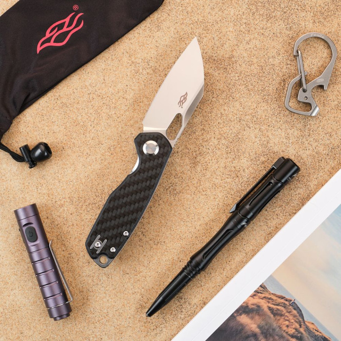 Нiж складаний Firebird FH924-CF, чорне тиснення 