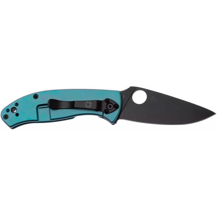 Ніж Spyderco Tenacious Titanium Black Blade, 8Cr13MoV blue 