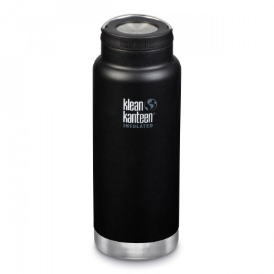 Термобутилка Klean Kanteen TKWide Loop Cap сланцевий чорний матовий 946 мл