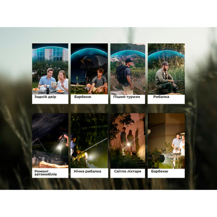 Фумігатор-ліхтар-powerbank кемпінговий Flextail Evo Repel, чорний 