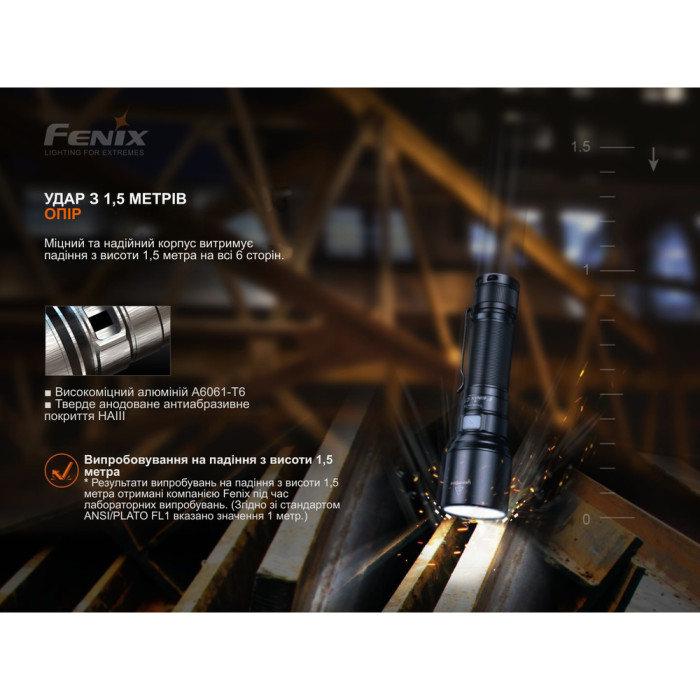 Ліхтар ручний Fenix C7 зелений | Лімітована серія 