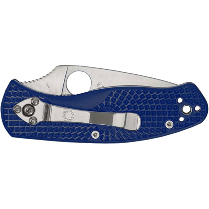 Ніж Spyderco Persistence Lightweight FRN, S35VN, полусеррейтор, blue (C136PSBL) 
