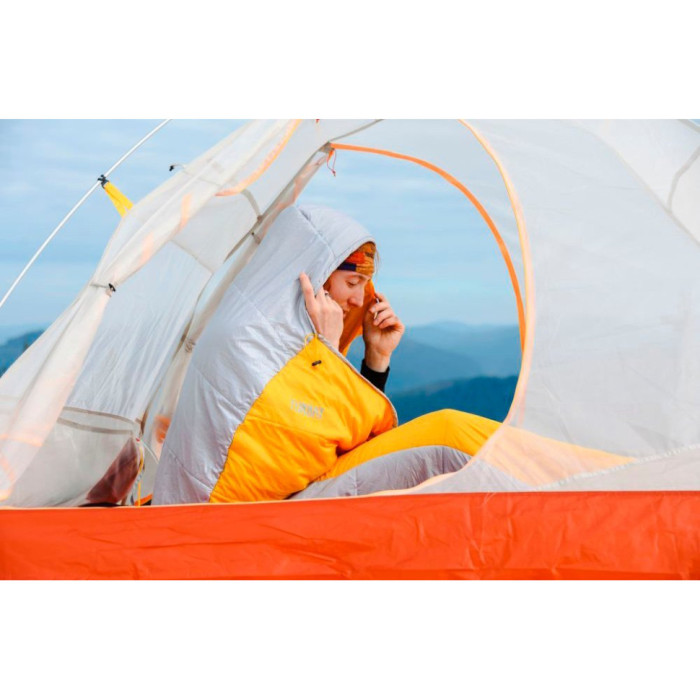 Спальник Turbat Tourer Summer gold fusion/dawn blue - 195 см - жовтий/сірий 