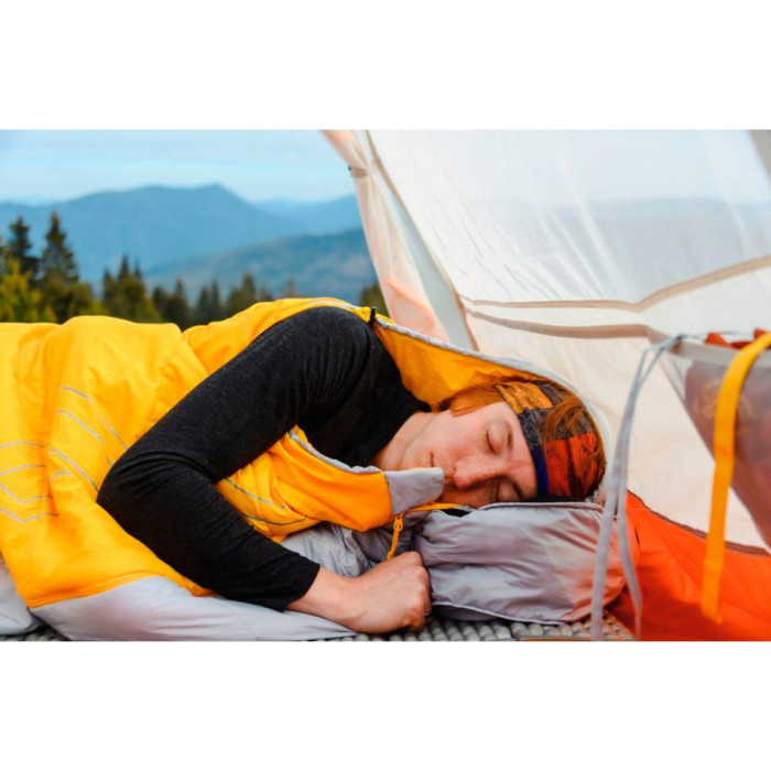 Спальник Turbat Tourer Summer gold fusion/dawn blue - 195 см - жовтий/сірий 