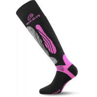 Термошкарпетки для лиж lasting SWI 904 чорно-рожеві