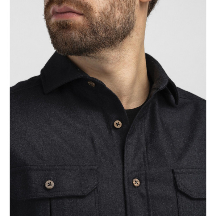 Сорочка чол. Aclima ReBorn 215 Woolshirt M's Dark Grey Melange XL