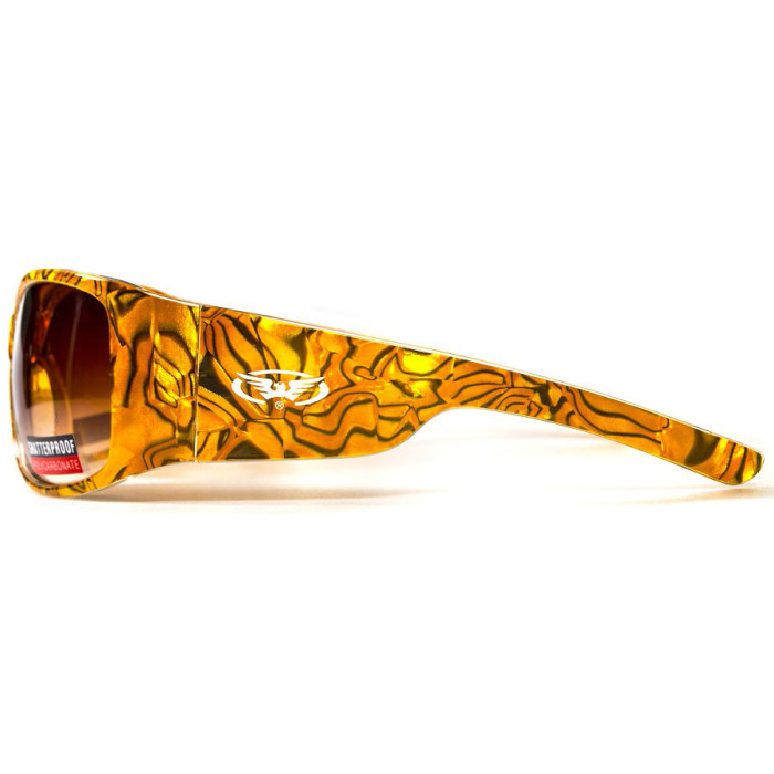 Окуляри Global Vision Tiger Jazz (gradient brown) коричневі з градієнтом 