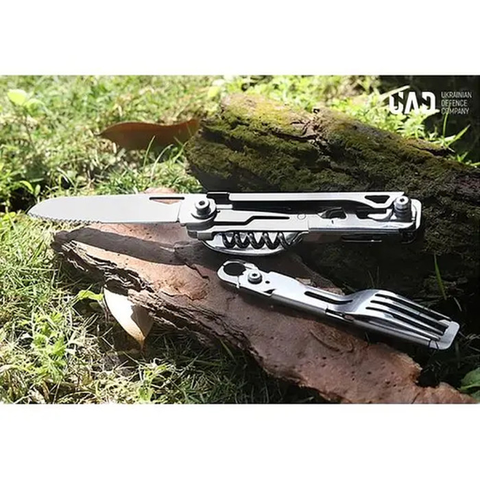 Мультитул туристичний 5 в 1 UAD CampFeast 420 Сталь 