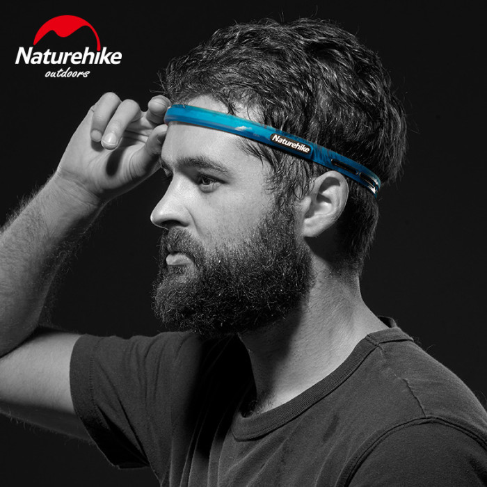 Обруч на голову Naturehike Outdoor Silicon Sweatband blue NH17Z010-D 