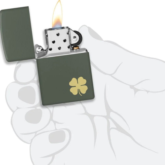 Запальничка Zippo Four Leaf Clover Design 49796 