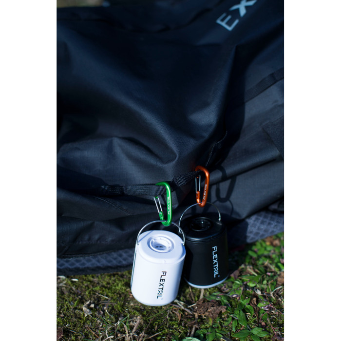 Набір карабінів алюмінієвих Flextail, 3 шт (сірий, помаранчевий, зелений) 