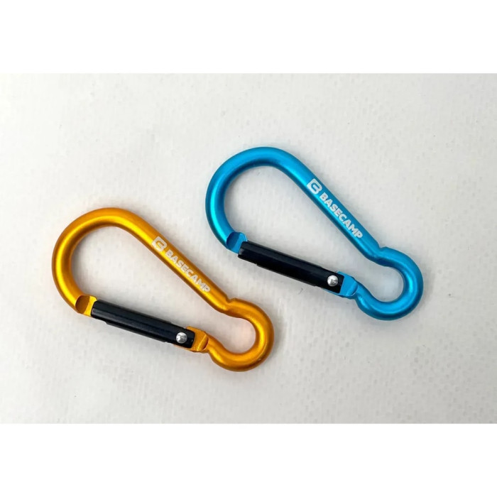 Набір алюмінієвих сервісних карабінів Base Camp Omega 6 Straight Set, 2 шт, Blue/Orange (BCP 61216) 