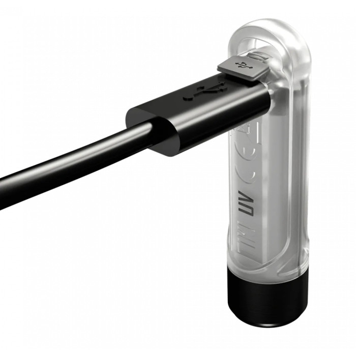 Ліхтар наключний ультрафіолетовий Nitecore Tiki UV (UV 1 Вт, 365 нм, CRI 70 Lm, 5 режимів, USB) 