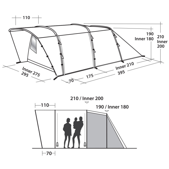 Намет Easy Camp Palmdale 500 Forest Green 