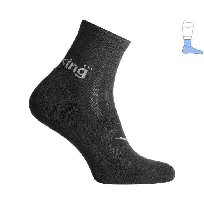 Трекінгові шкарпетки Protector ShortLight літні чорні M 40-43 