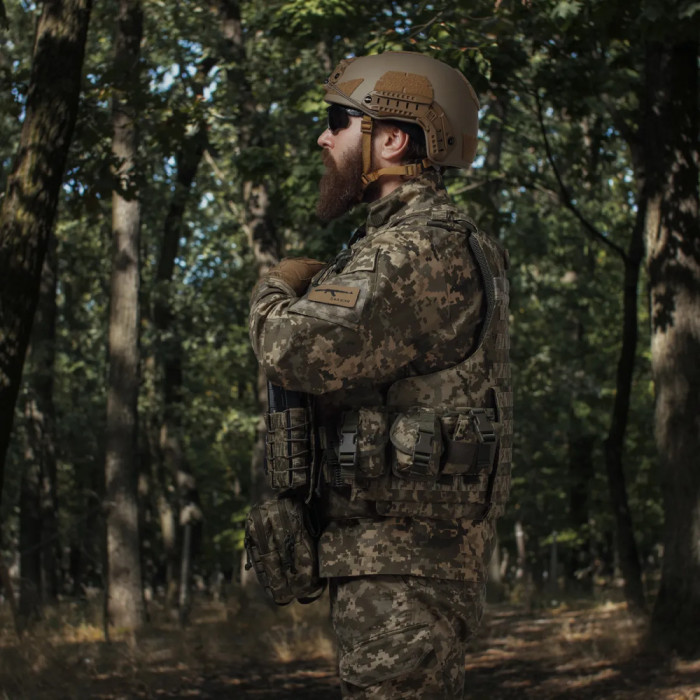 Сумка-напашник Ukrarmor PRO. Розмір XL (19х26 см). Матеріал Cordura 500D Піксель 