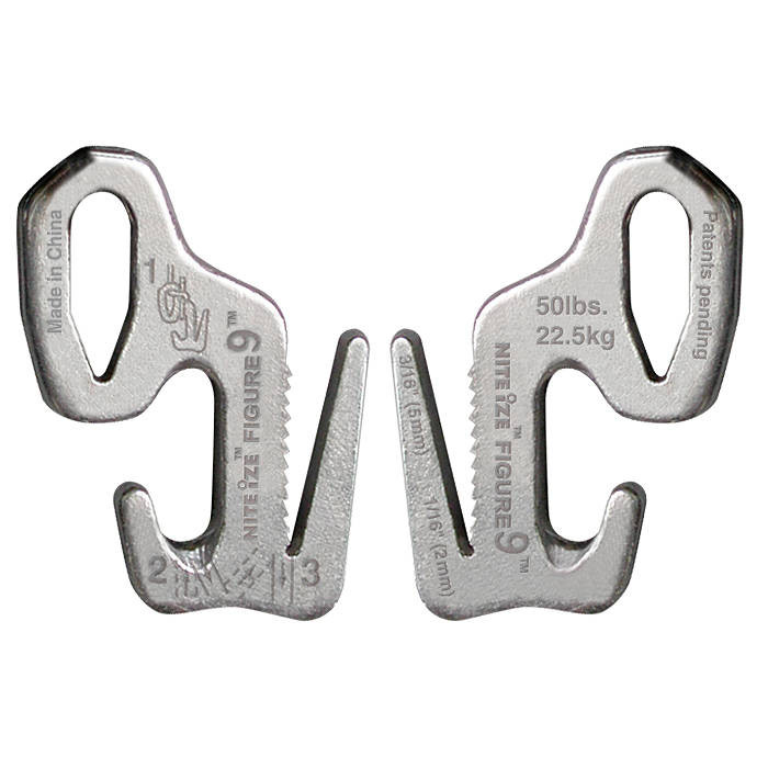 Кріплення троса Nite Ize Figure 9 Small, сіре, (F9S-02-09) 