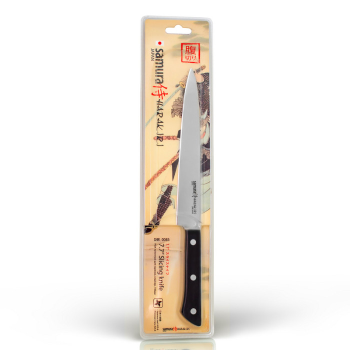 Ніж кухонний Samura Harakiri для тонкої нарізки, 195 мм, Black SHR-0045B 