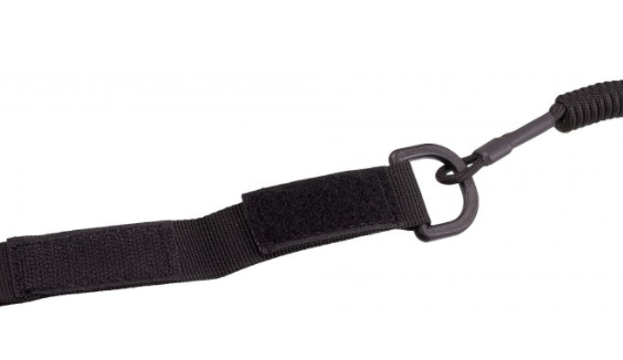 Страхувальний шнур Grand Way S03 з D-кільцем чорний 