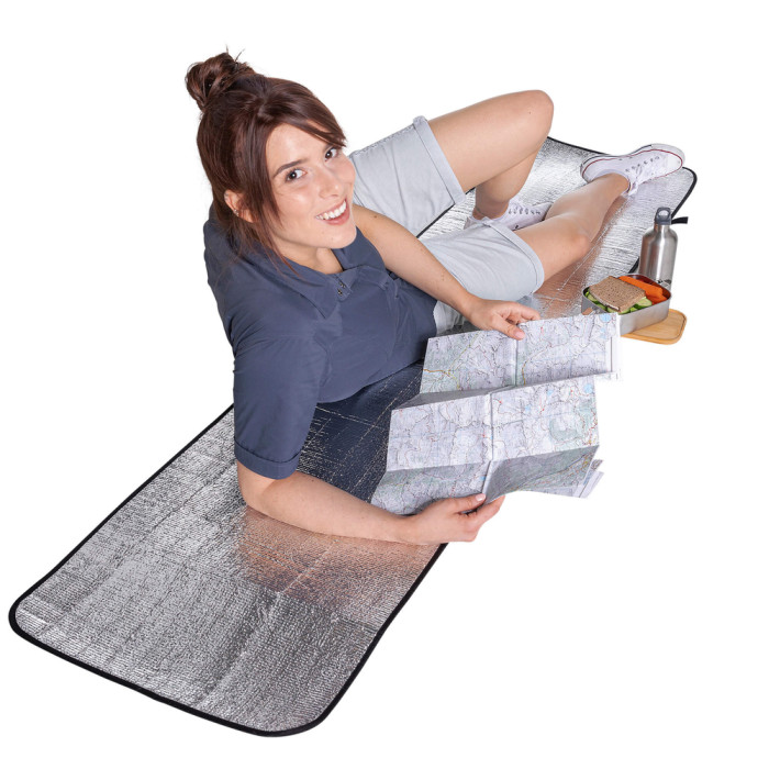 Килимок кемпінговий, каремат Tatonka Alu Seat Mat, Silver (TAT 2988.027) 