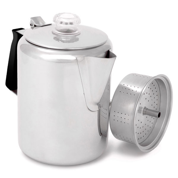 Кавоварка GSI Outdoors Glacier Stainless 9 Cup Perc 