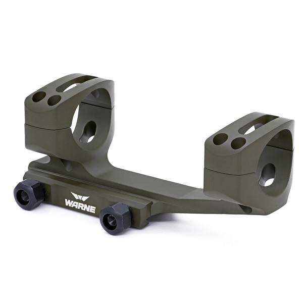 Кріплення-моноблок Warne X-Skeleton Mount. d - 30 мм. Ultra High. Weaver/Picatinny. Green 