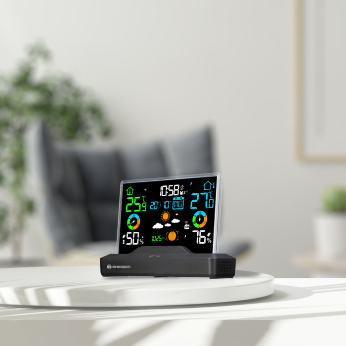 Метеостанція Bresser Colour Weather Station with Frameless Display (11341) (932391)