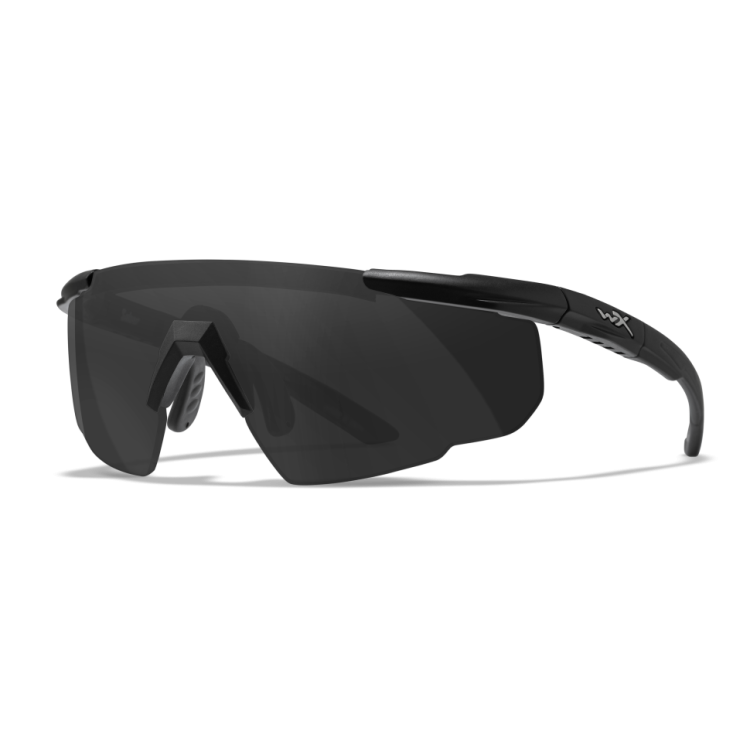 Захисні балістичні окуляри Wiley X SABER ADV сірі лінзи /матова чорна оправа (без кейса) 