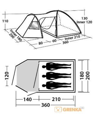 Намет Easy Camp Eclipse 300, 43263 