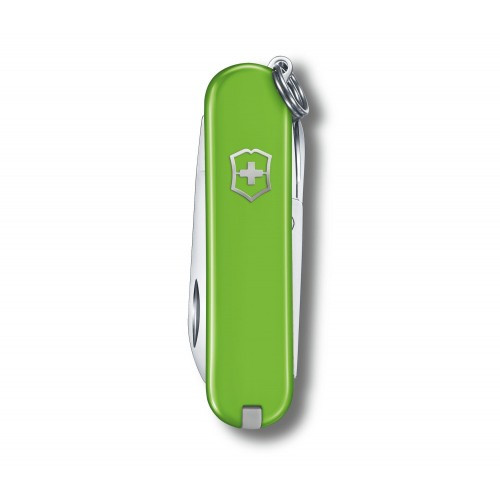 Ніж-брелок Victorinox Classic SD Colors, Smashed Avocado, Gift Box (0.6223.43 G) 7 функцій, 58 мм, Колір Світло-зелений 